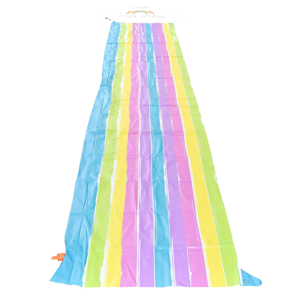 Rae Slide Durable Slide CocoNut Ride Splash Water Float, & Mat, Foot -16 Age Splish Sliding Dunn: 5+ Rainbow Sprinkler,