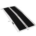 28" Mobility Ramp Carrier Non-skid Ktaxon Scooter x Wheelchair 72" Aluminum 6FT Multifold mobile
