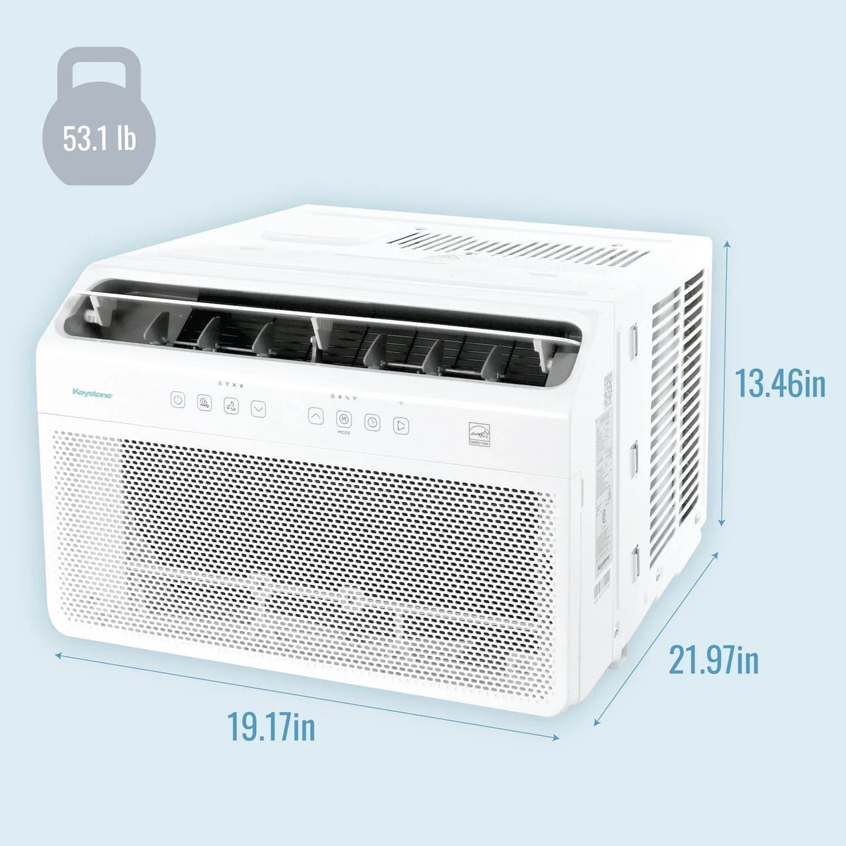 oxygen 8,000 Keystone with BTU Remote Inverter Mounted Window Conditioner Control