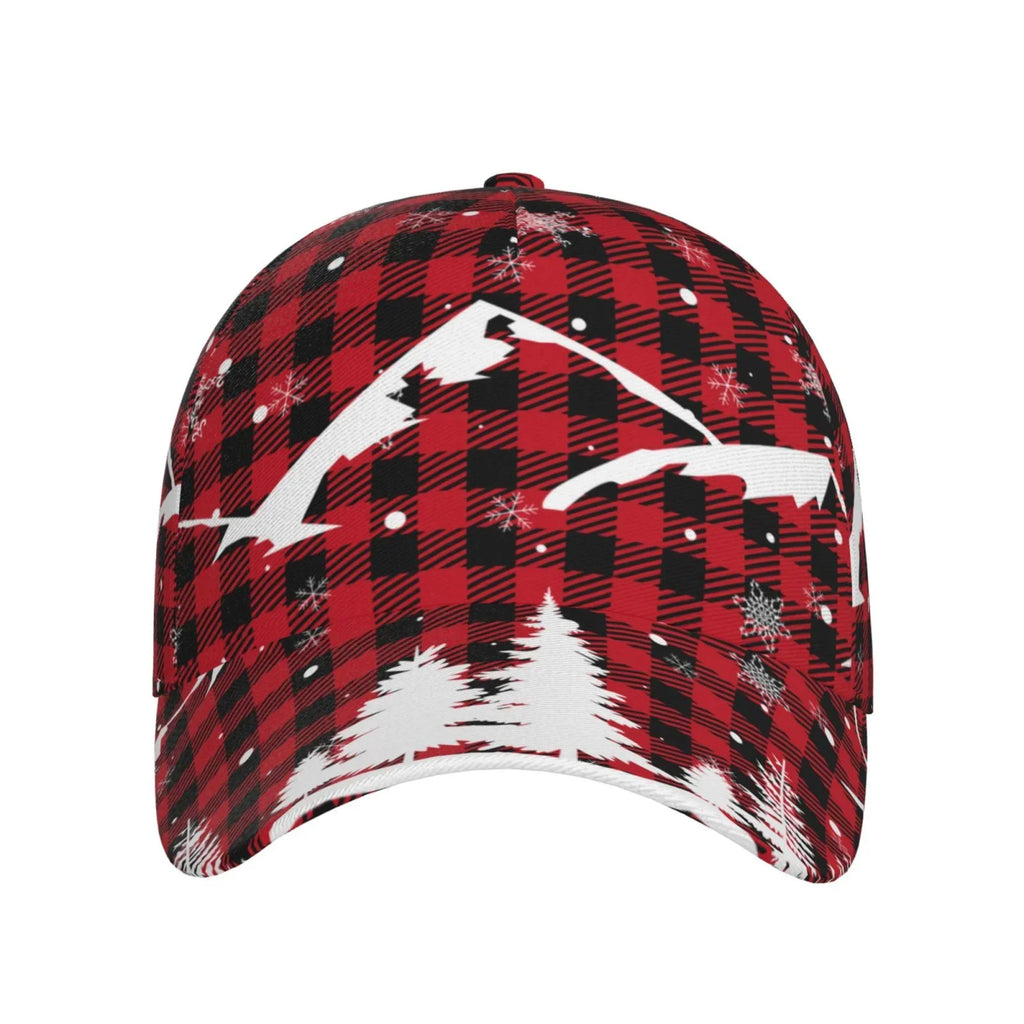 Hat(Christmas Size All Buffalo Dad Plaid) Running Baseball for and Activities Seasons Tree Workouts Outdoor Cap Adjustable Balery