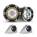 Sports Tower Fusion Bars Universal Fits Speakers Fixed Mount LED SG-FLT883SPG Grille with SG-FTMNTUNI Brackets, 1.31"-2.5" Pair, Gray 8.8"