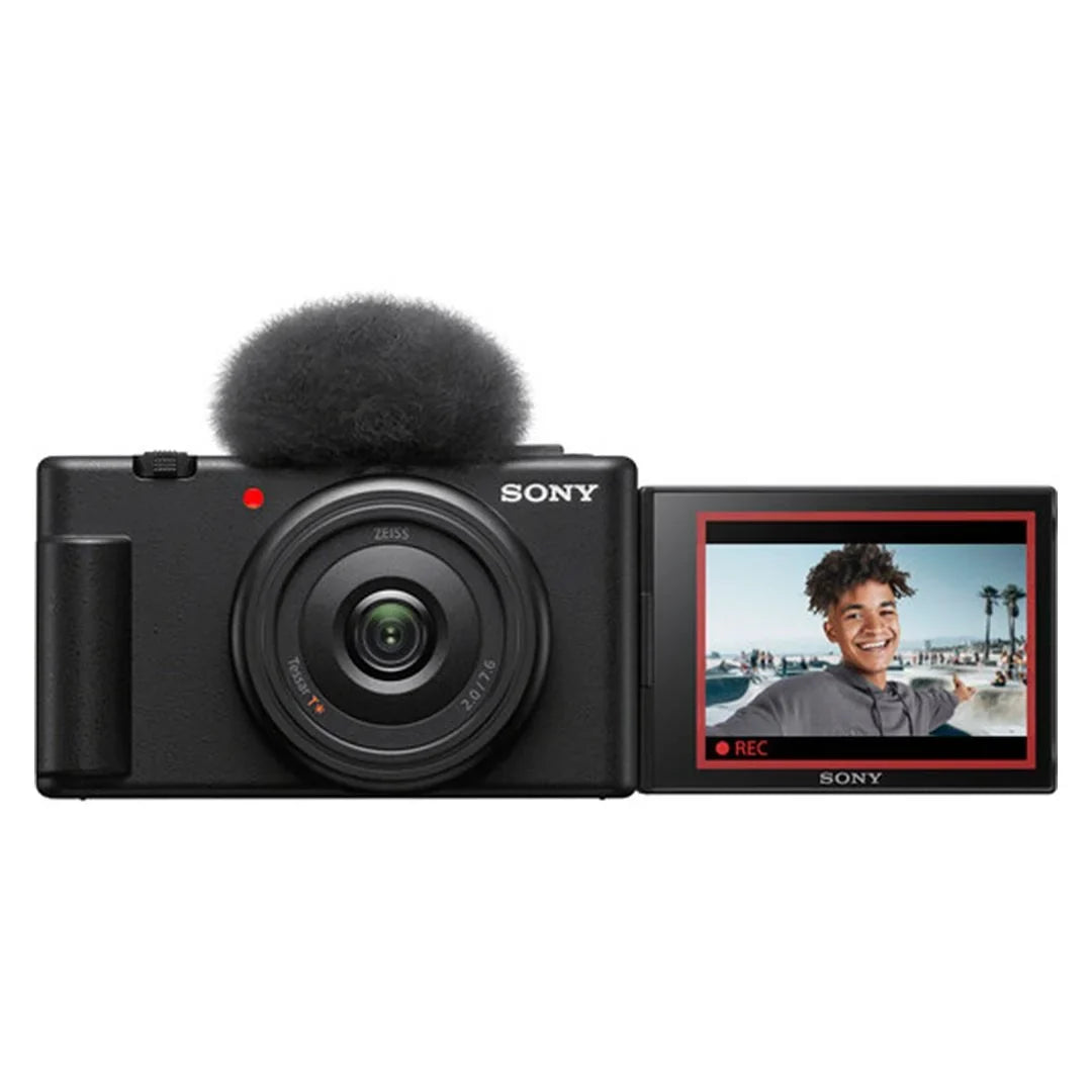 '+ Card Vlogging Tripod SanDisk + Camera Memory Accessory Sony ZV-1F with ZeeTech (Black) 64GB Bundle