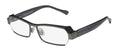 SAGE FULL-RIM FLEXIBLE SPECIAL DEMO HINGES LARY'S COMFORT NEW EYEGLASSES/SPECTACLES MENS FRAME DESIGNER HARRY TRANSPARENT LEGACY GRAY LENSES 55-16-0 / ULTIMATE