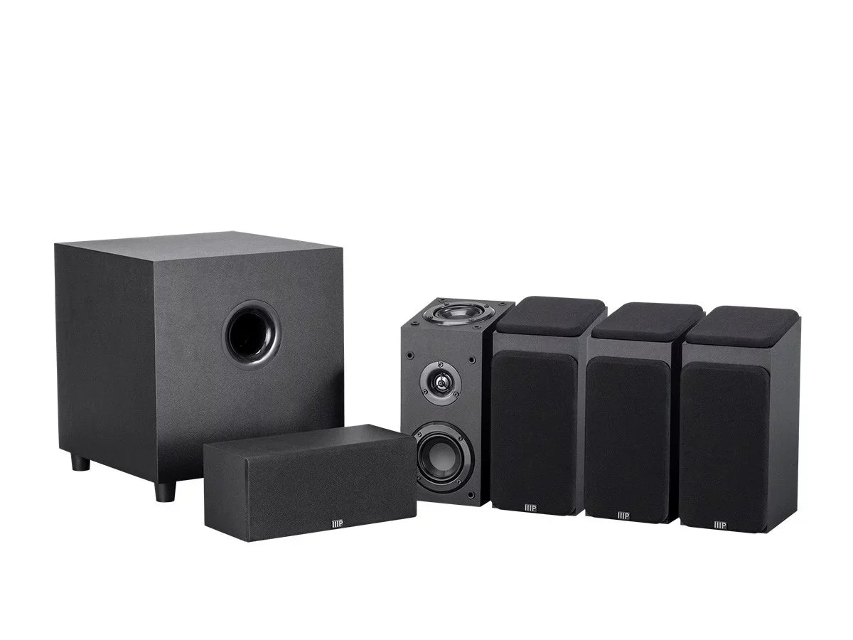 Inch Immersive Subwoofer Monoprice Premium System 8 200 With Theater 5.1.4-Ch. Black - Home Watt