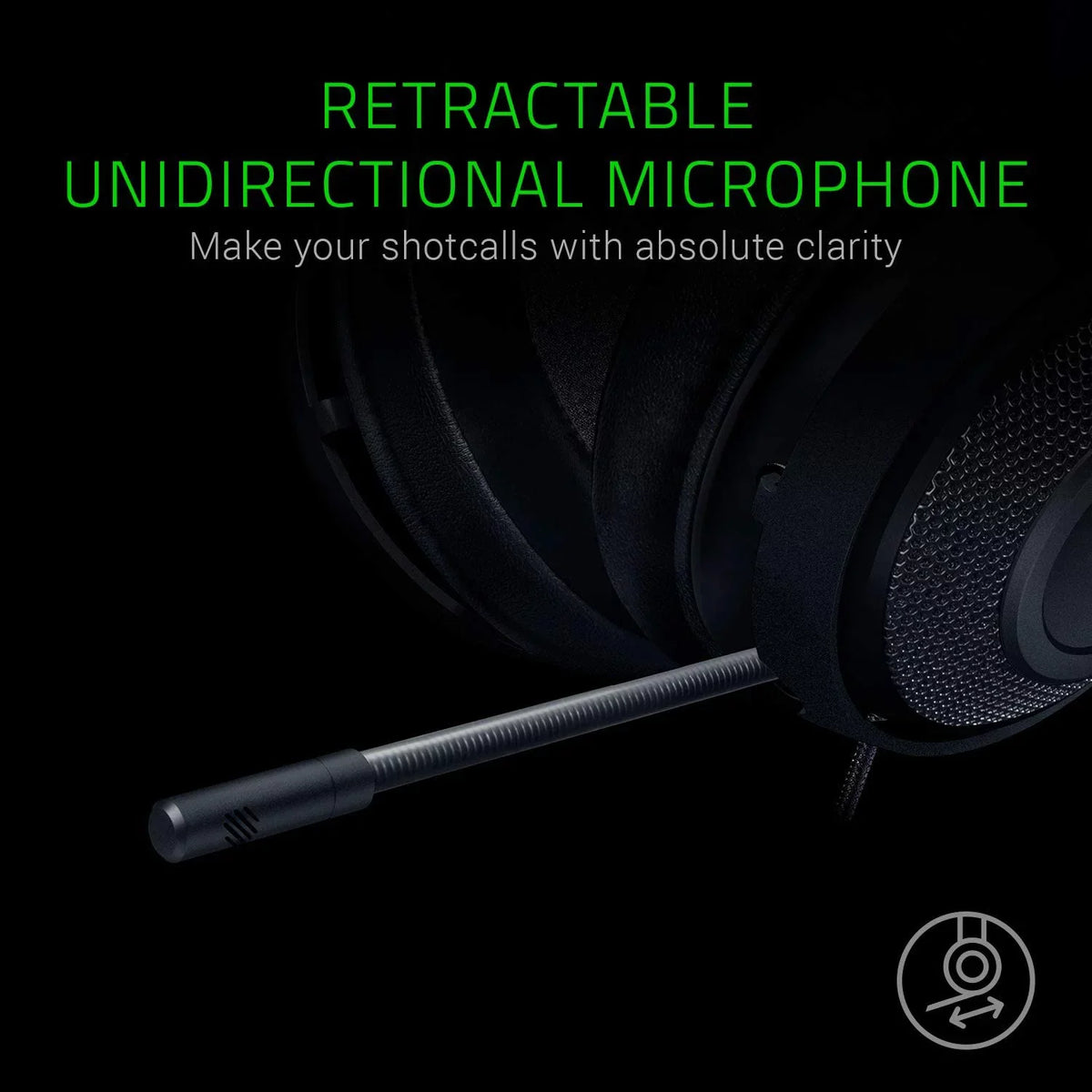 One, PS4, Jack Headset: Aluminum Audio Gaming Xbox PS5, Mobile, PC, X Lightweight Xbox Razer Series Frame, Kraken Switch, & Retractable used mm S, Noise Isolating 3.5 for Microphone,