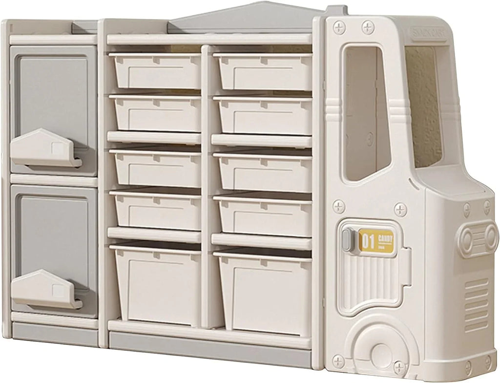 and Pull-Out + Multi-Functional Toy Toy and Closed Cab Drawer Playroom Box RUNFAYBIU Organizer Bedroom Nursery. Boxes Organizer Cabinet (10 and Children's Organizer for 2 Bookshelf