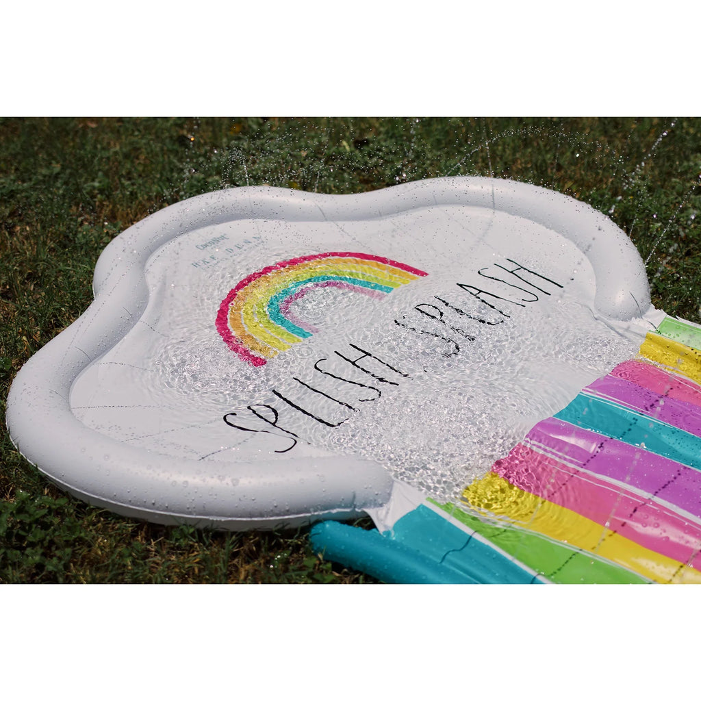 Rae Slide Durable Slide CocoNut Ride Splash Water Float, & Mat, Foot -16 Age Splish Sliding Dunn: 5+ Rainbow Sprinkler,