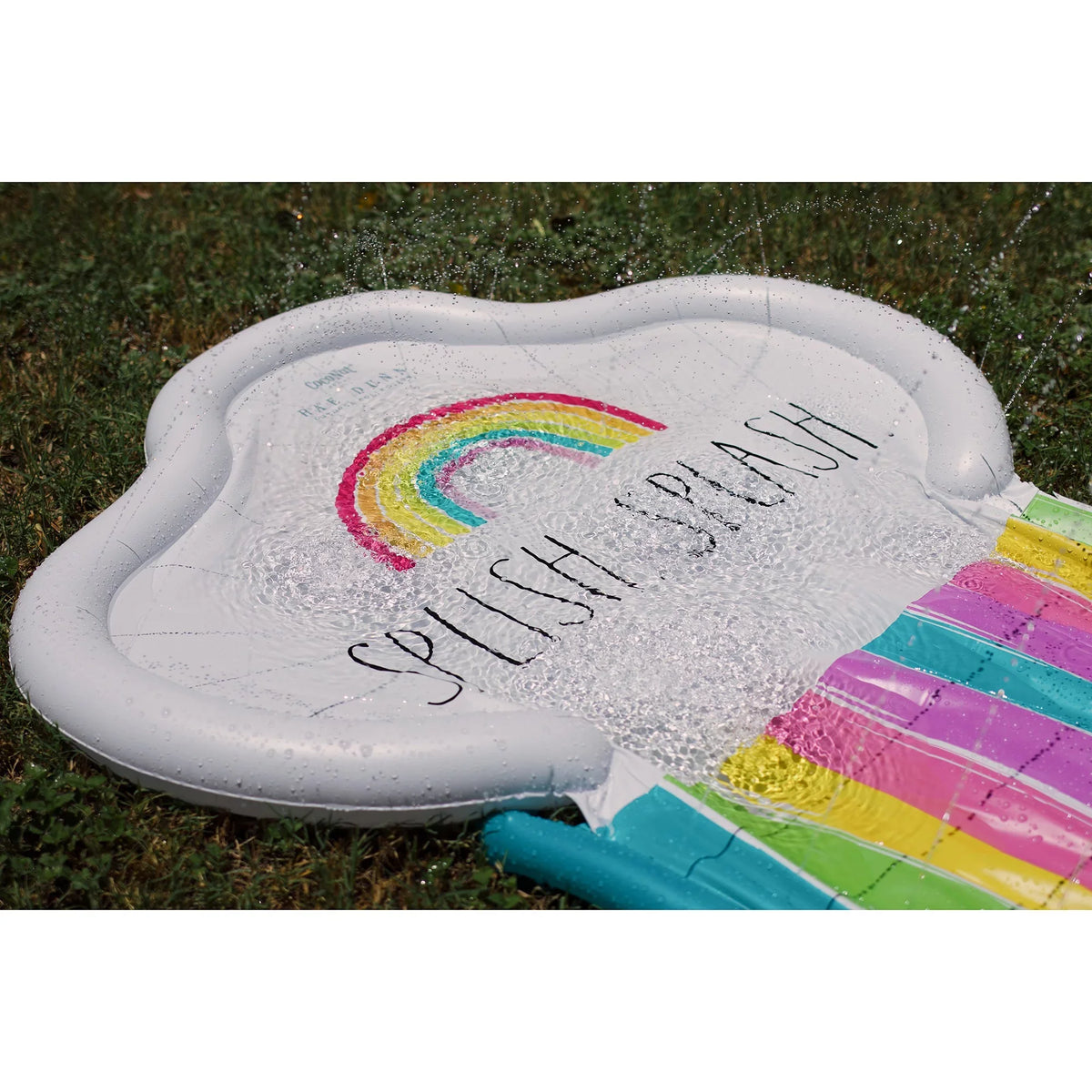 Rae Slide Durable Slide CocoNut Ride Splash Water Float, & Mat, Foot -16 Age Splish Sliding Dunn: 5+ Rainbow Sprinkler,