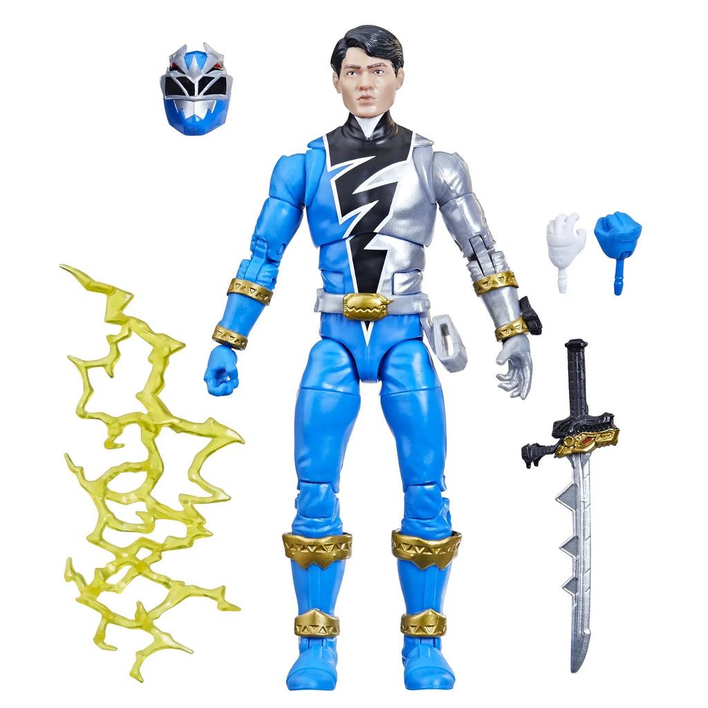Fury 6-inch Premium Action Rangers Lightning Accessories Ranger Dino with Toy Collection Collectible Blue Power Figure