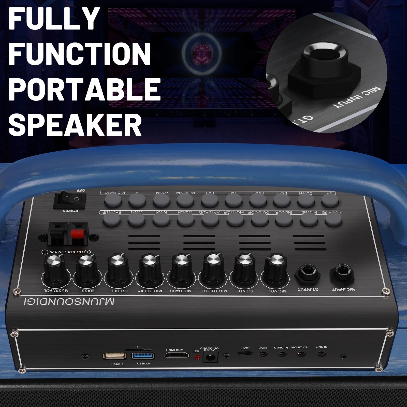 Loudspeaker mobile for 12/4+64G,Support Adults&Kid,14”HD Microphone/WiFi/USB/SD/PC/TV/Phones/HDMI Touch Karaoke Wireless BT Systems Screen/Android Machine Streaming