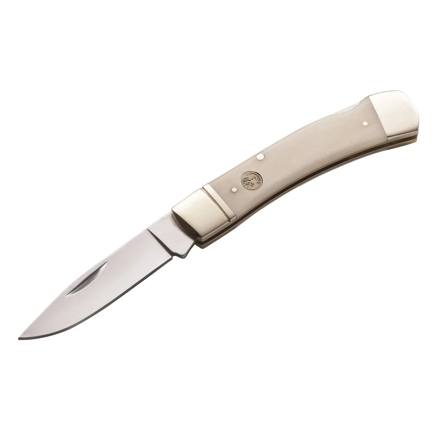 FOLDER 2.88" BOKER TRADITIONAL BONE SERIES CARBON STEEL WHITE POINT DROP