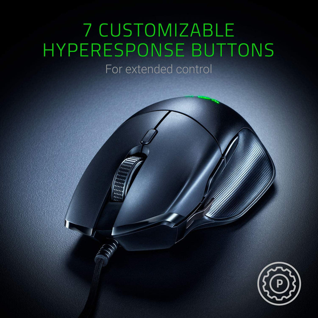 Lighting][7 DPI Buttons][Mechanical Switches] Basilisk Essential Optical Mouse - Razer Gaming Programmable RGB [6400 Sensor][Chroma