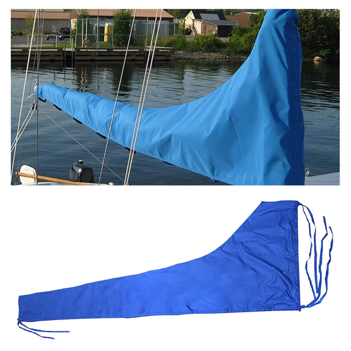 Thickened material Snow Adjustable Dustproof Strap Blue Sail Cover , Cover Oxford 12 Cover, 600D FT FT to 12 Mainsail Cover 11 ,