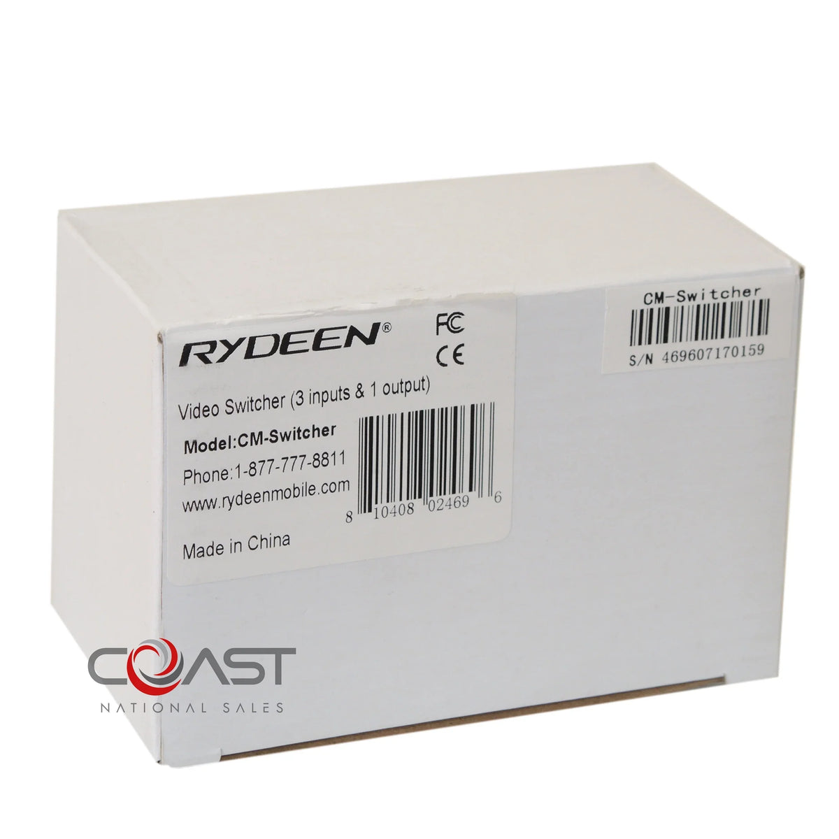 Multimedia For Rydeen Switcher Unit CM-Switcher In-Dash 3 Video Inputs/1 Output