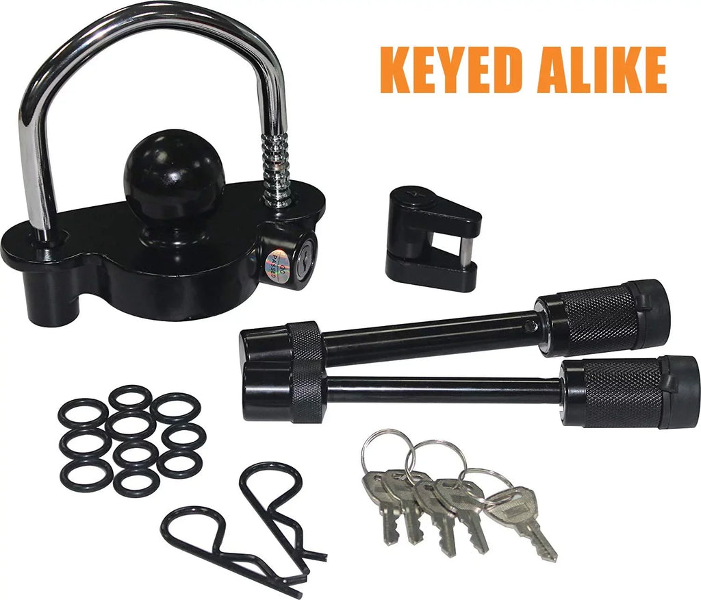 Inch Fit 5/8 Lock,Tongue IV Lock Pin Lock Hitch and Trailer Inch, and to OPENROAD III 1/2 Coupler Trailer Trailer V Lock Receiver II Alike) Storage(Keys I Class Set, Include for Secure Towing Hitch