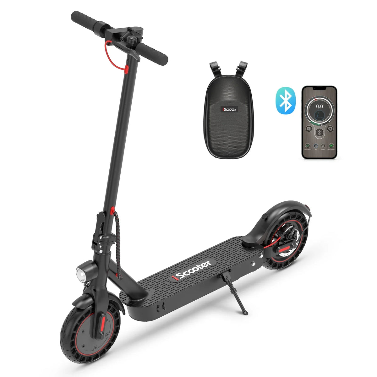 30 Speed with Battery Electric Adults,10 km, Motor for movable Tires, iScooter Double Scooter, Miles Foldable W and In Long-Range Braking 18-25 Max Max Solid System 500 Commuting