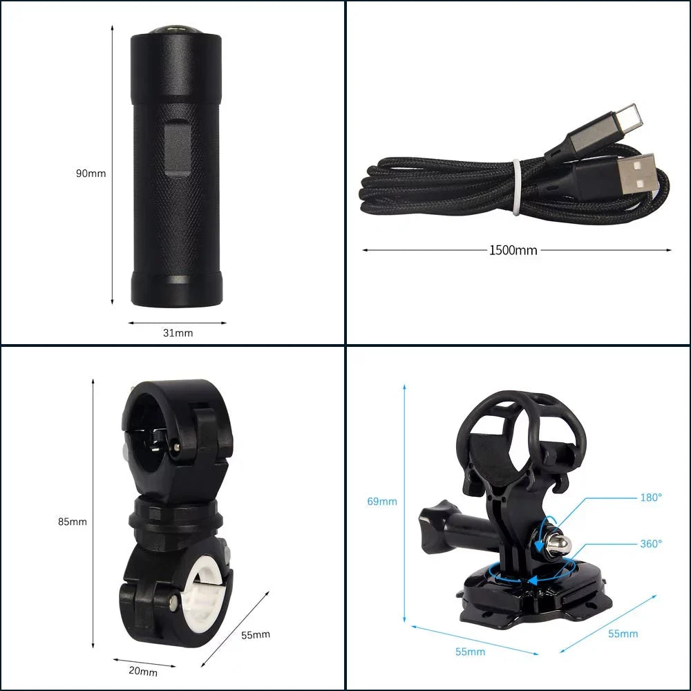 Cam WDR, Waterproof Camera, Bike Motorcycle Dash WiFi 170° Angle Camera, Super movable Night Action Recording Wide VSYSTO 2K Motorcycle Helmet Loop Lens, Vision