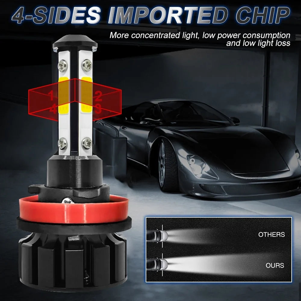 for LED 2018 2010-2014 Fog 2015 2017 Headlight 9005 Toyota BMZONCC 4Runner Light H11 2016 2020 Combo 2019 Bulbs H11