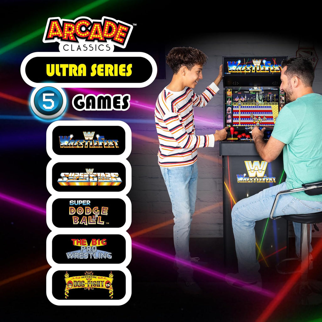 Arcade Classics WWE Ultra Series Game Machine with 5 Games