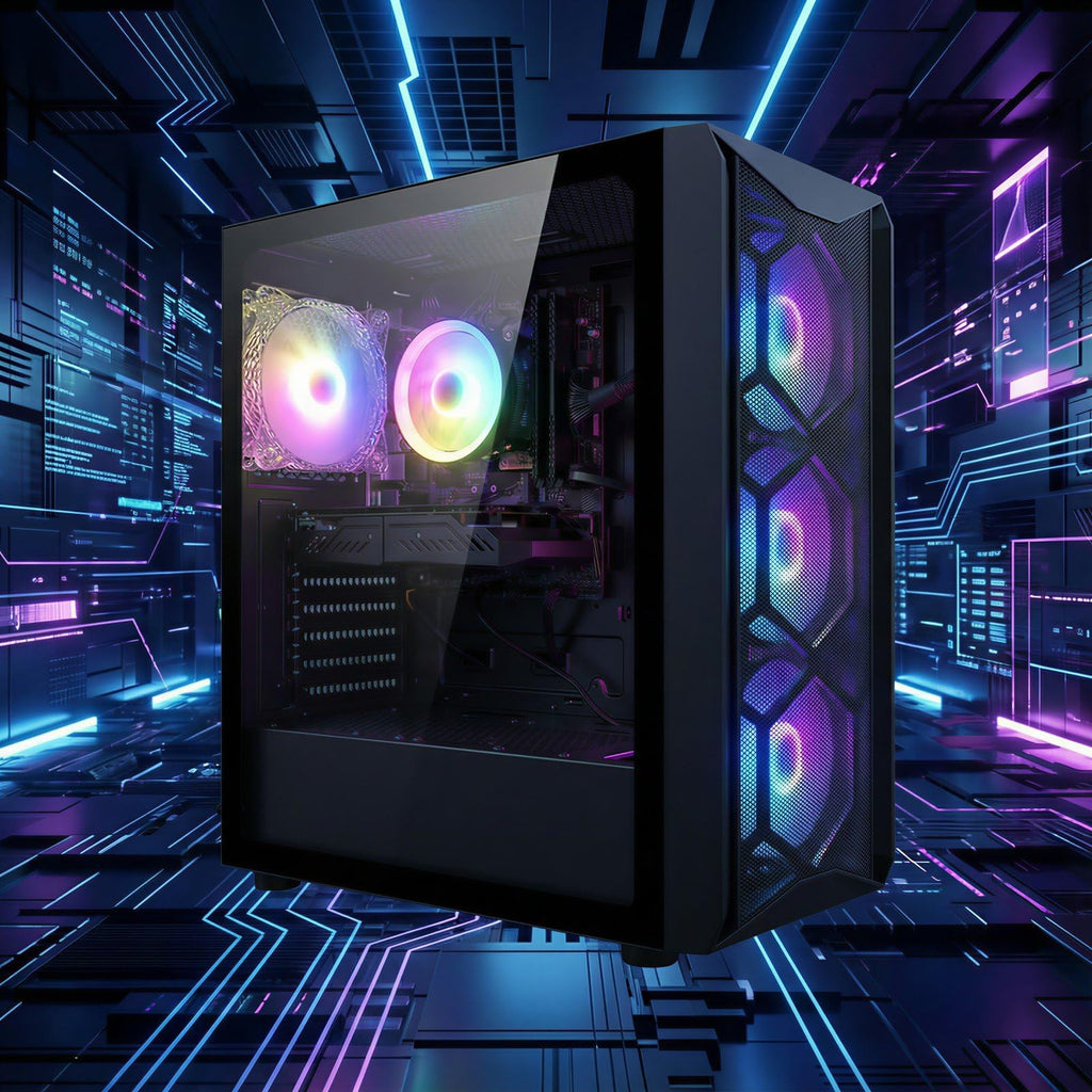 STGAubron Gaming PC Desktop,Core I7,RX 580 8G,32G RAM,512G SSD