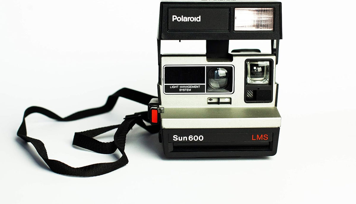 Polaroid 600 Sun600 LMS Instant Film Camera, Silver and Black (Renewed)