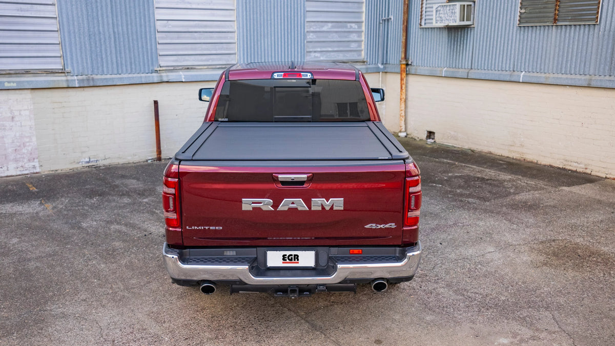 Electric Pickup Short Ram Sport RT038811E Non EGR 2019-2024 Dodge Box Retractable RamBox Cover Crew SXT SLT Rolltrac Bed Cab Fits 1500