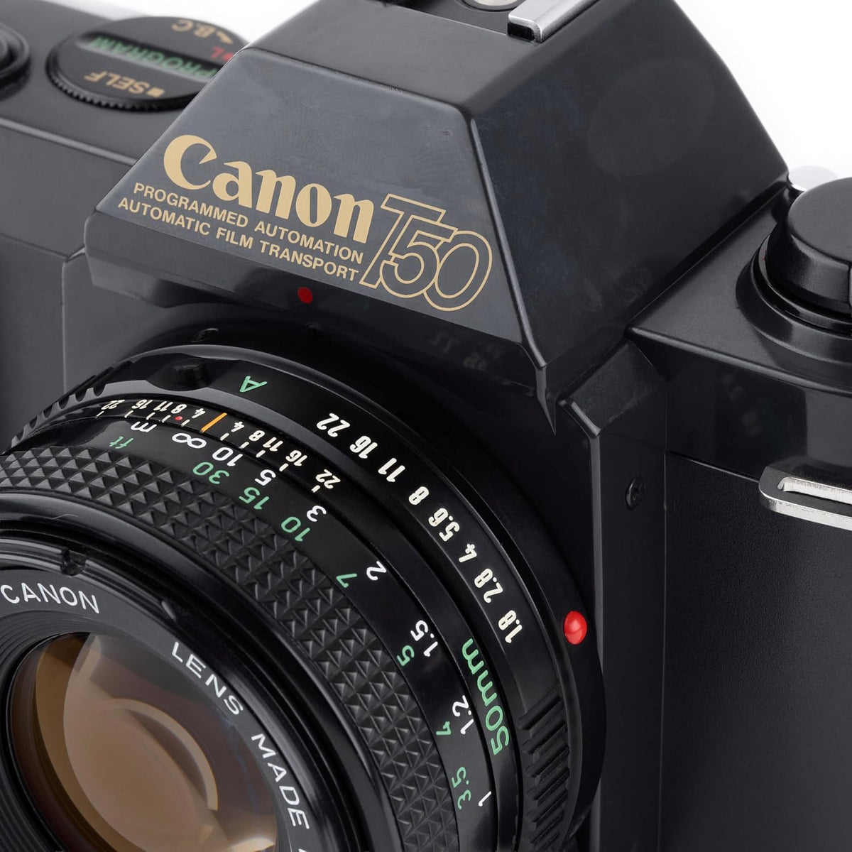 Canon T50 35mm SLR Film Camera Camera Kit with Canon FD Mount Zoom Lens. (Renewed)