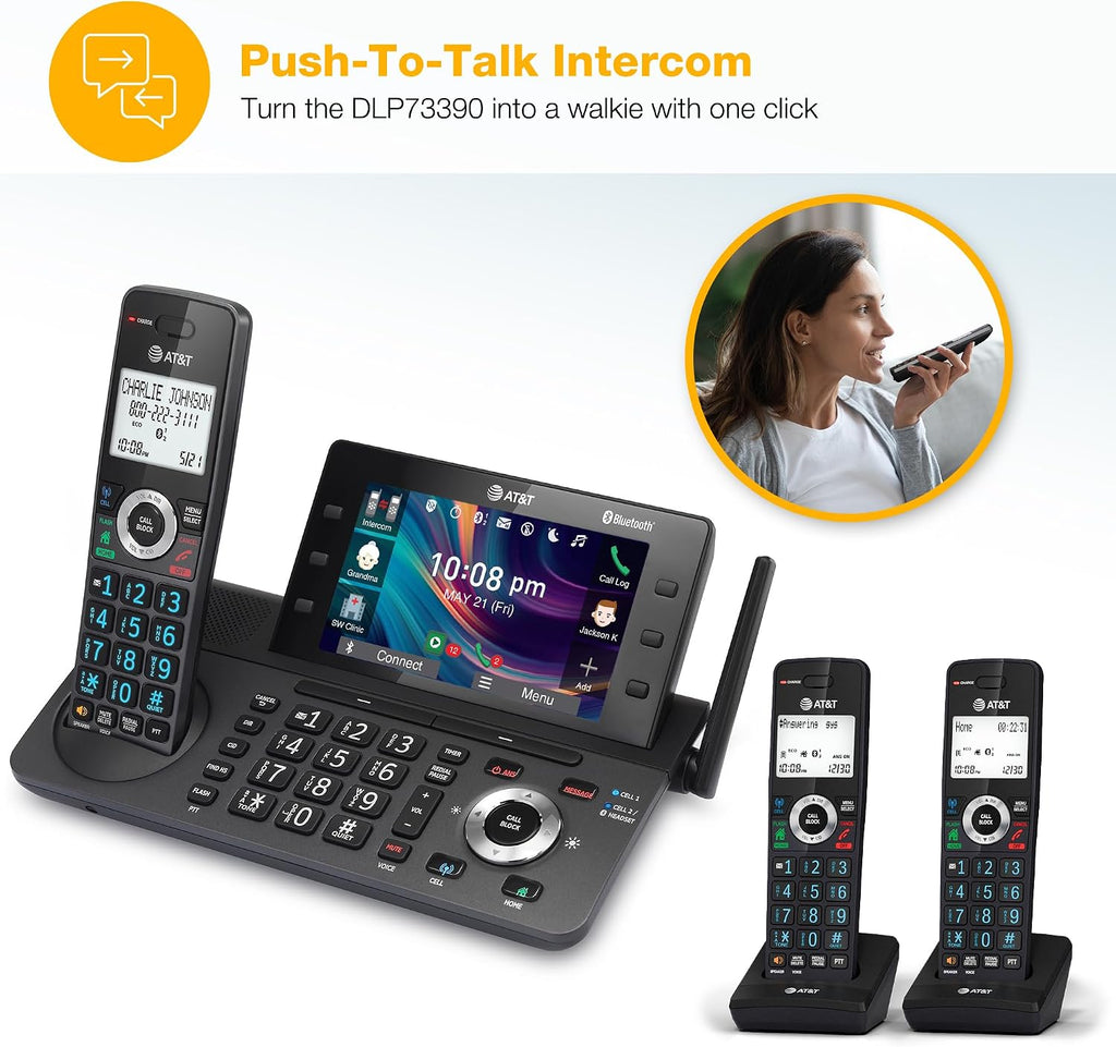 AT&T DLP73390 3-Handset DECT 6.0 Cordless Phone with Answering Machine
