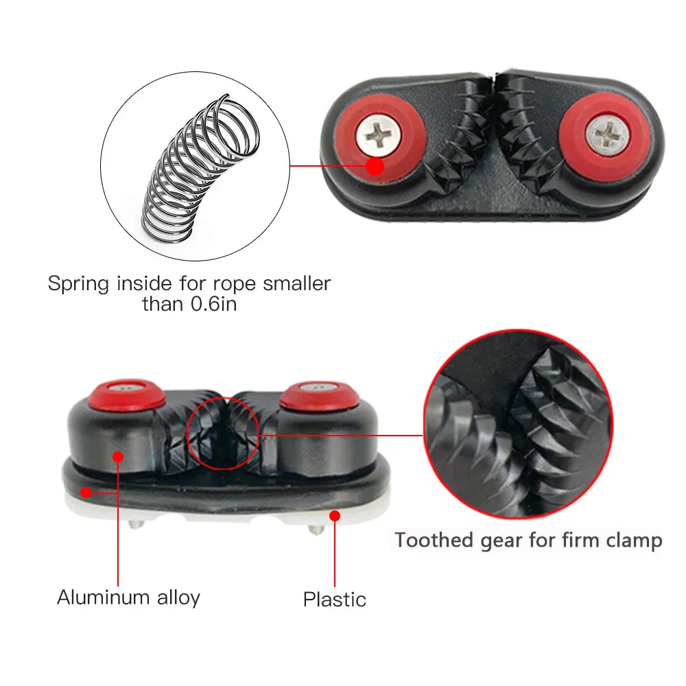 Sailing Cleats Fast 2PCS Cam Canoe Kayak Entry Aluminum Boat Kayak Cam Boat Cleat Cleats Dinghy