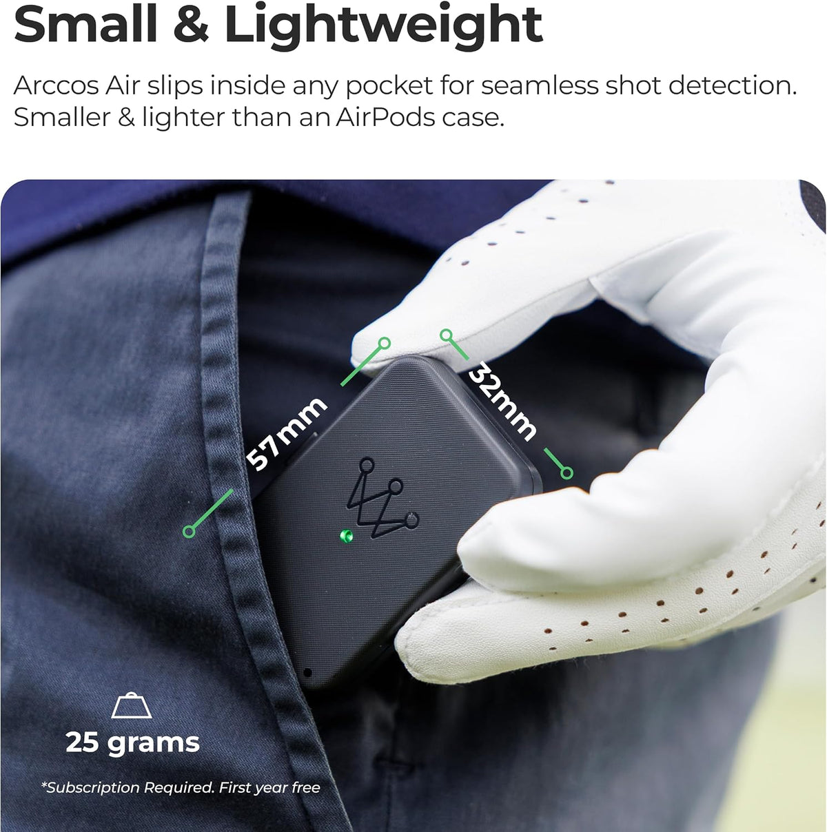 Arccos Air + Smart Laser AI Rangefinder Bundle