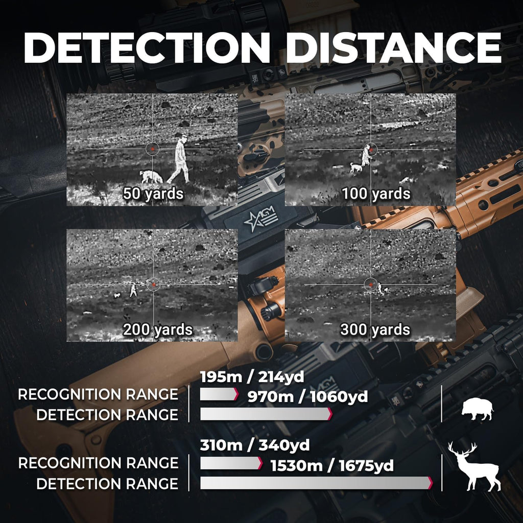 AGM Global Vision Rattler V2 Thermal Imaging Scope for Hunting, High Resolution with High Sensitivity Thermal Optics, Waterproof & Durable, Includes Thermal Targets & Cleaning Cloth