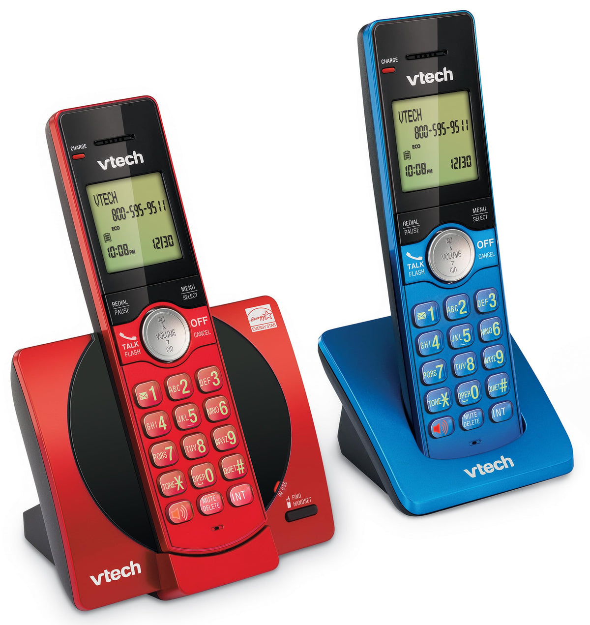 VTech CS6529-4B 4-Handset Cordless Phone with Answering Machine, Caller ID/Call Waiting, DECT 6.0 System, Wall Mountable