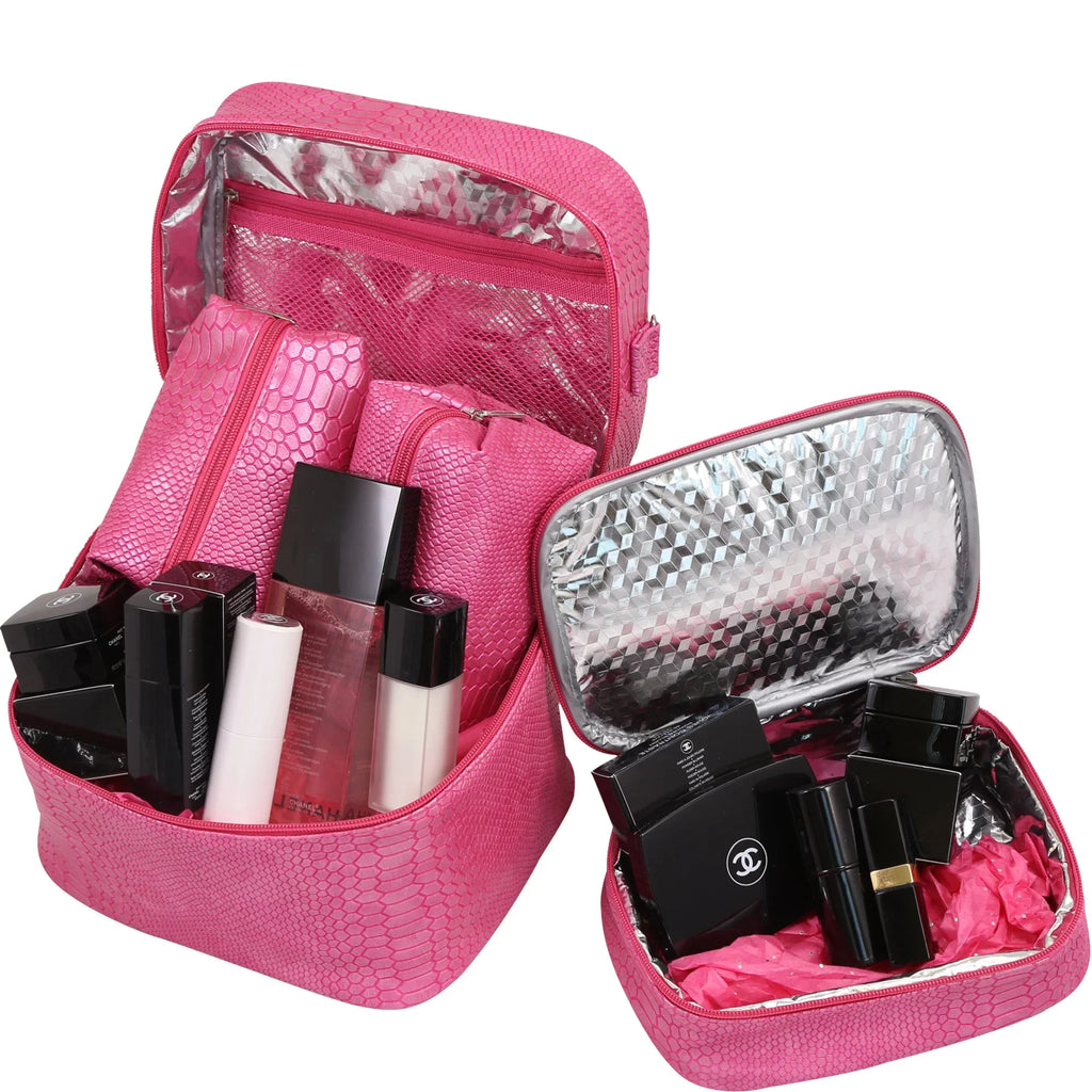 One Gift In Insulated 7220-CR Cosmetics Bag, Cork Picnic Mojito-Four
