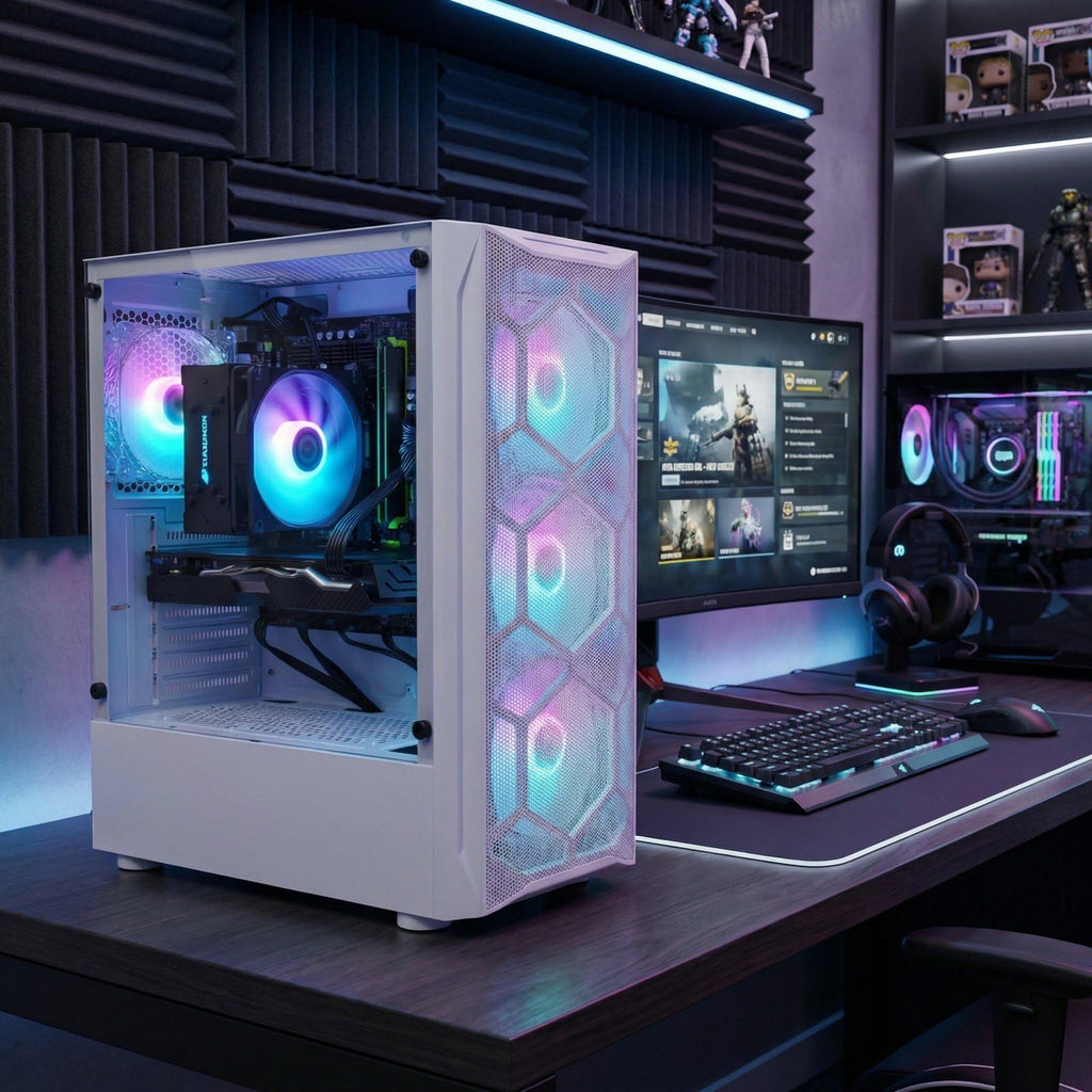 STGAubron Gaming PC Desktop,Core I7,RX 580 8G,32G RAM,512G SSD