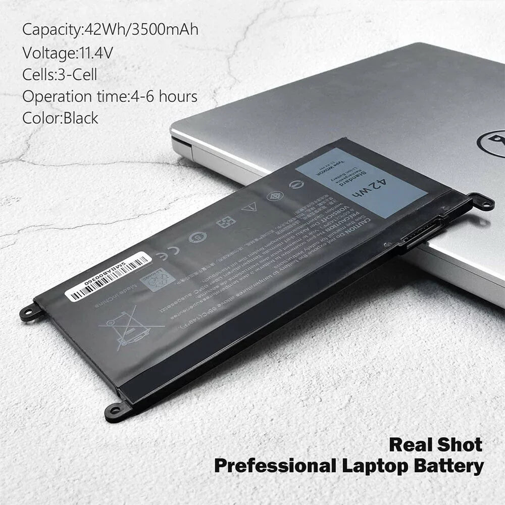Battery Inspiron P66F 7573 WDX0R Dell 5565 42WH P69G P75F for CYMGM Series