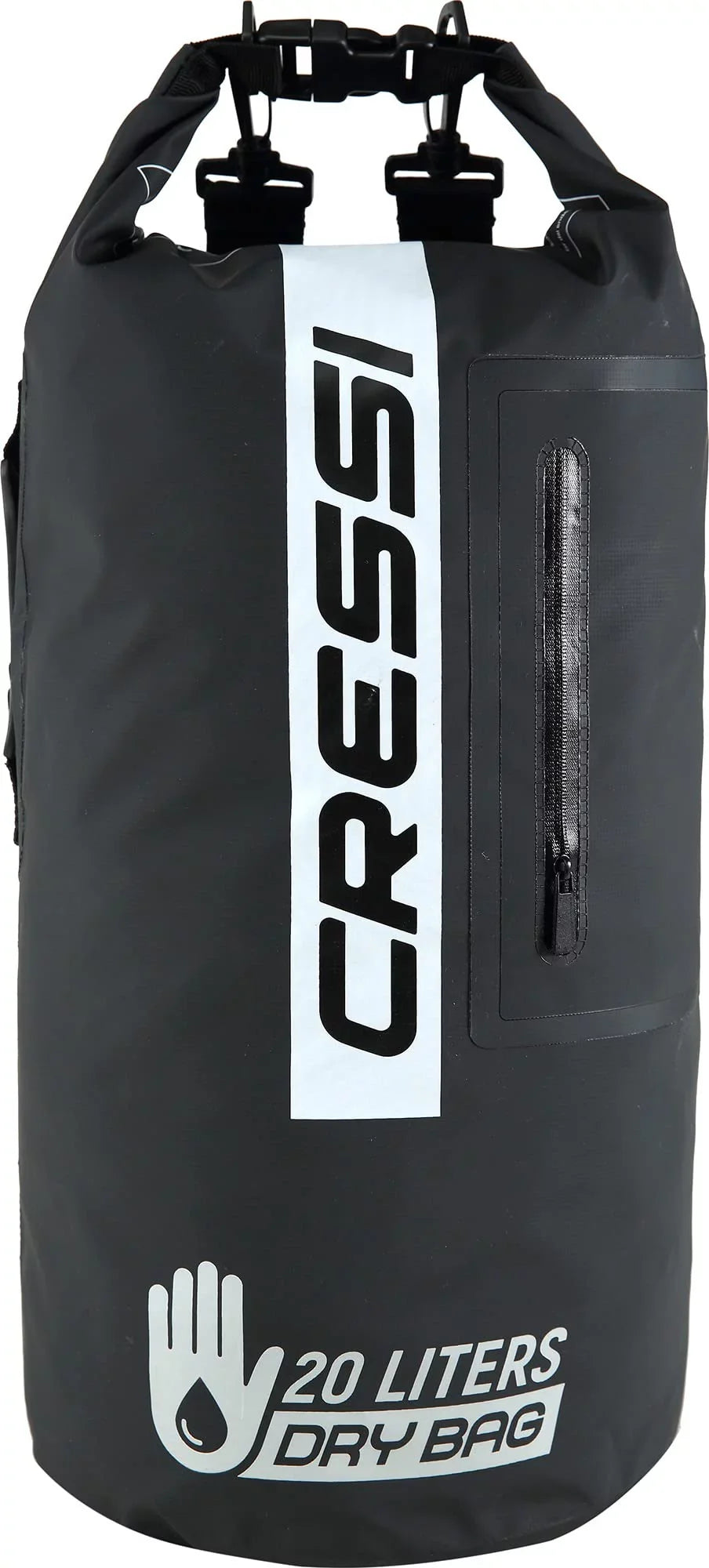 LT) (Black/Black, Cressi Black/Black, LT Dry Bag, Premium 20 20