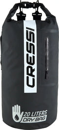 LT) (Black/Black, Cressi Black/Black, LT Dry Bag, Premium 20 20