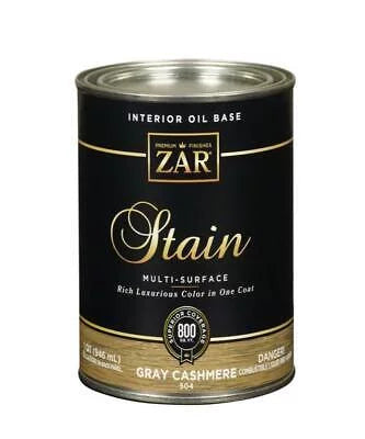 Stain Gray Semi-Transparent Oil-Based of Cashmere 1 Wood ZAR (Pack qt. 4)
