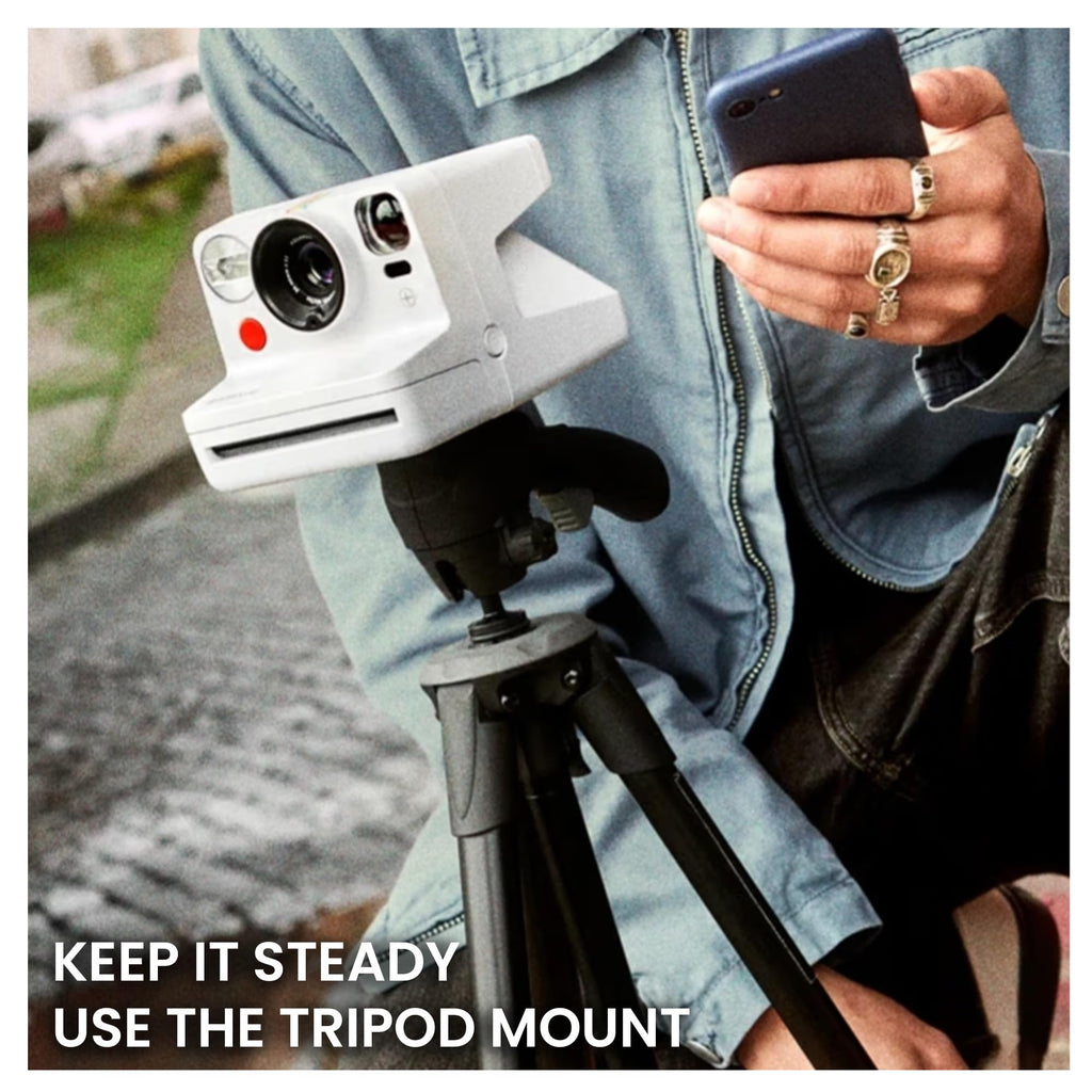 Polaroid Now+ Generation 3 i-Type Instant Camera in White + 16 Film Bundle