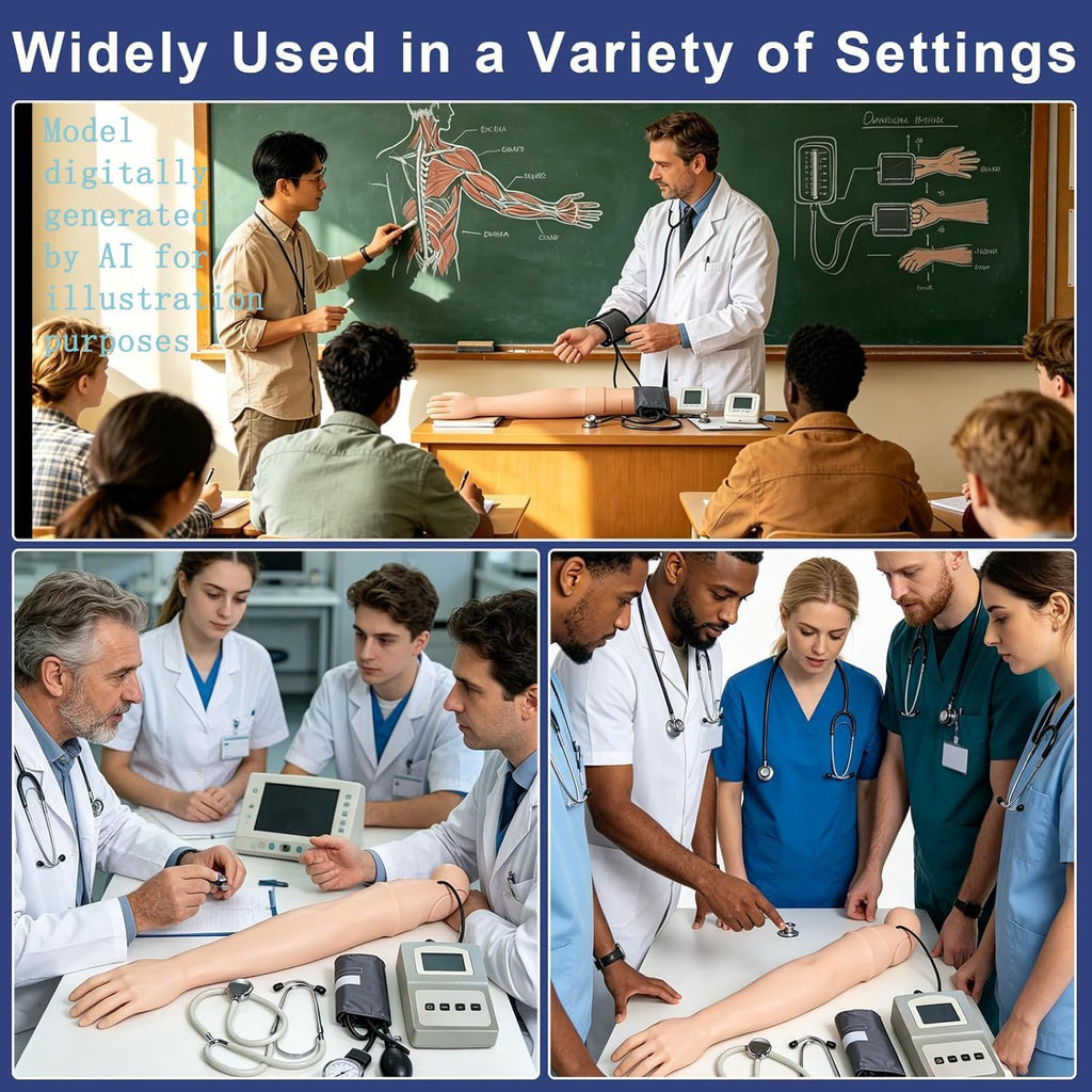 Blood Pressure Training Arm Simulator â Adjustable Arterial Practice Model