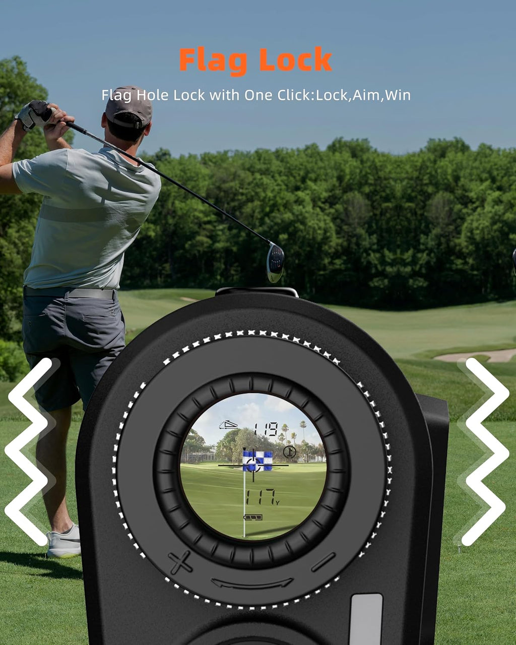 Dormie Golf Rangefinder with Slope,800 Yards Laser Range Finder Golfing,Aluminum Alloy Body,Flag Pole Locking Vibration,Slope Compensation,6X Magnification Rangefinder with Magnet