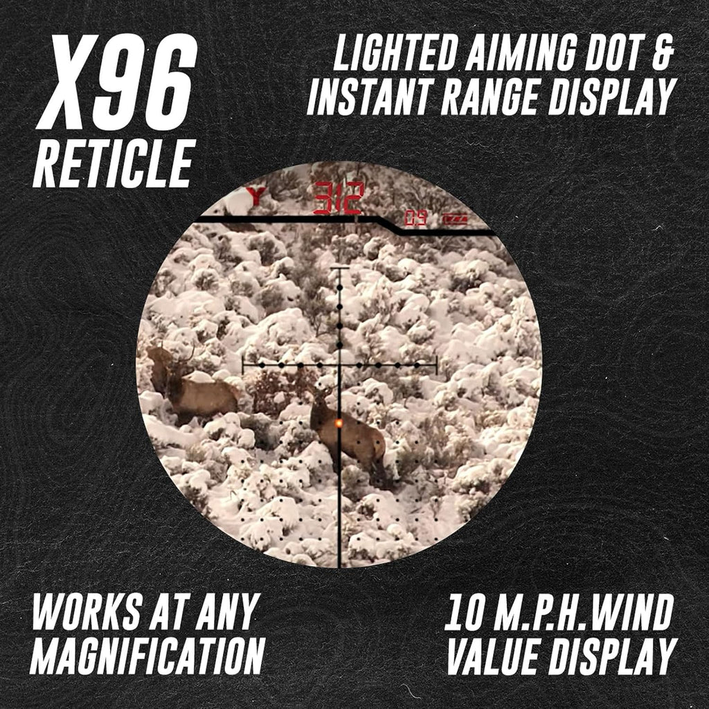 BURRIS Eliminator 5 LaserScope 5-20x50mm - Precision Riflescope with Built-in Laser Rangefinder, Ballistic Calculator, Digital Inclinometer & X96 Reticle for Long-Range Hunting & Shooting