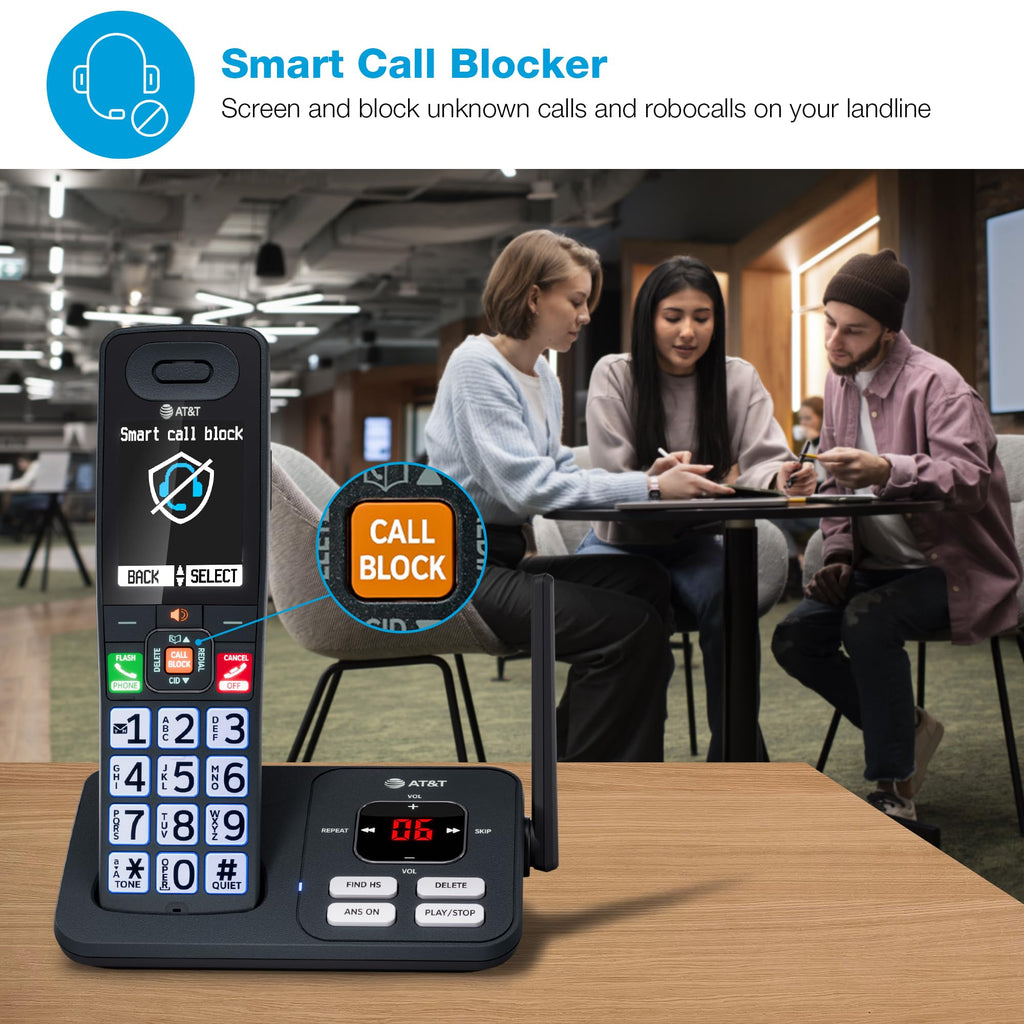AT&T 3 Handsets Cordless Phone with Answering System â BL108-3