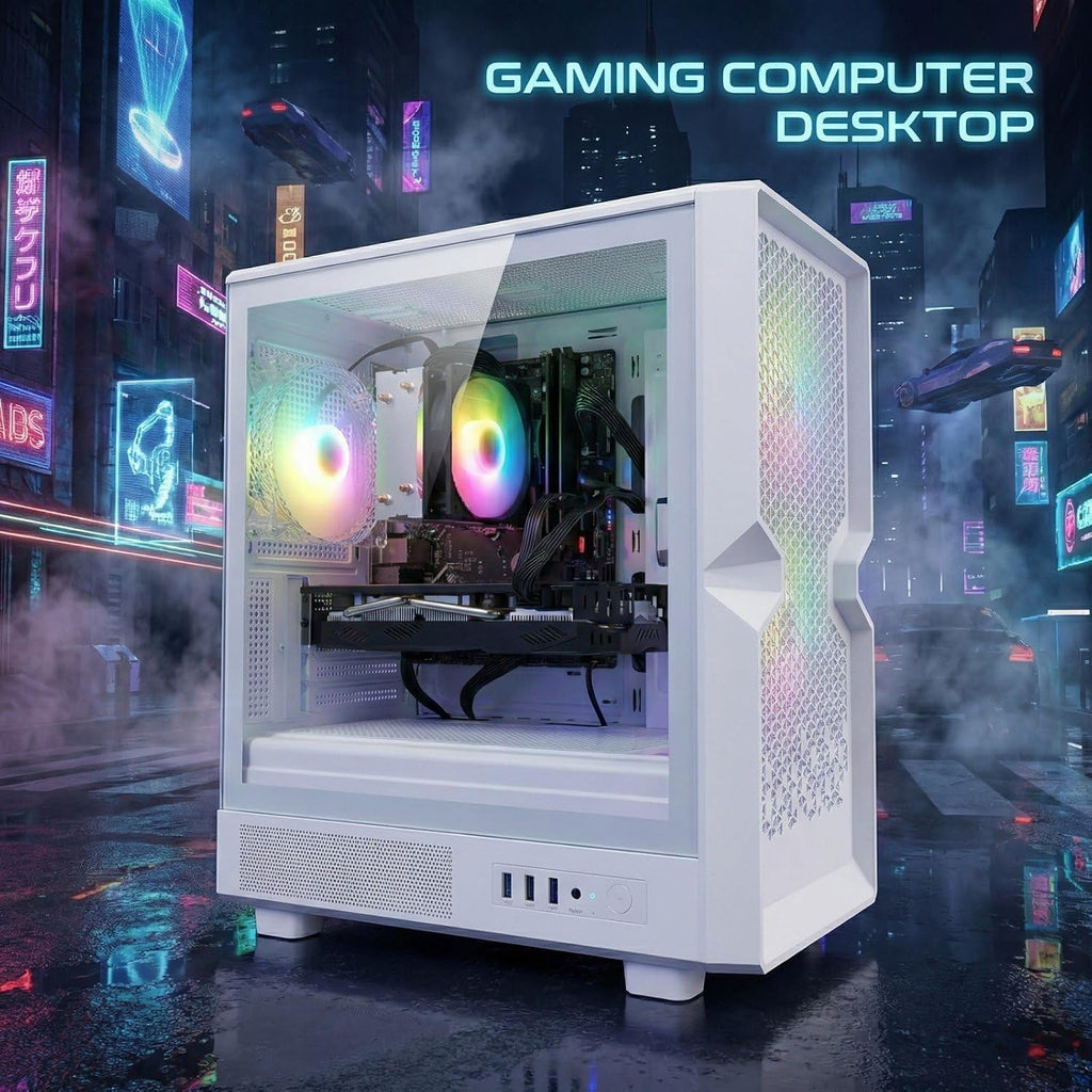 STGAubron Gaming PC Desktop,Core I7,RX 580 8G,32G RAM,512G SSD