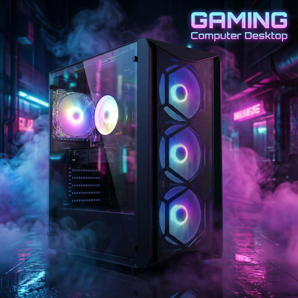 STGAubron Gaming PC Desktop,Core I7,RX 580 8G,32G RAM,512G SSD