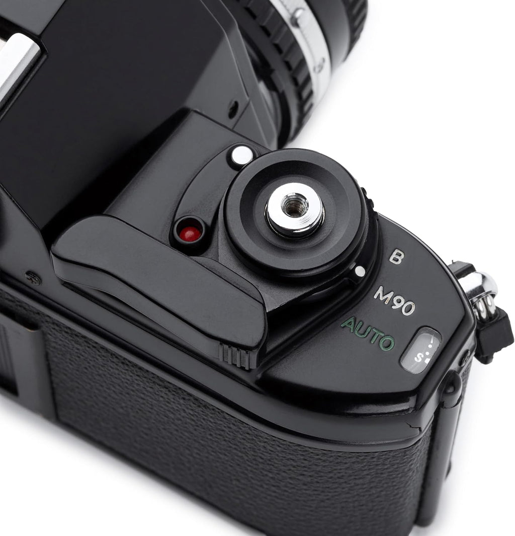 Nikon Em 35mm SLR Film Camera Black Body with Nikon F Mount 50MM F1.8 AI Manual Focus Lens. (Renewed)