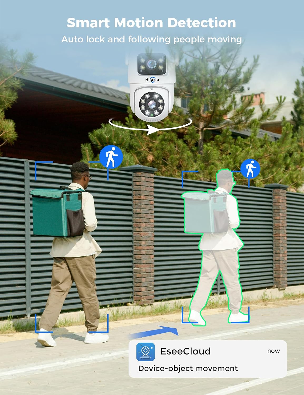 Hiseeu Wireless Security Cameras Outdoor, Outdoor Cameras for Home Security