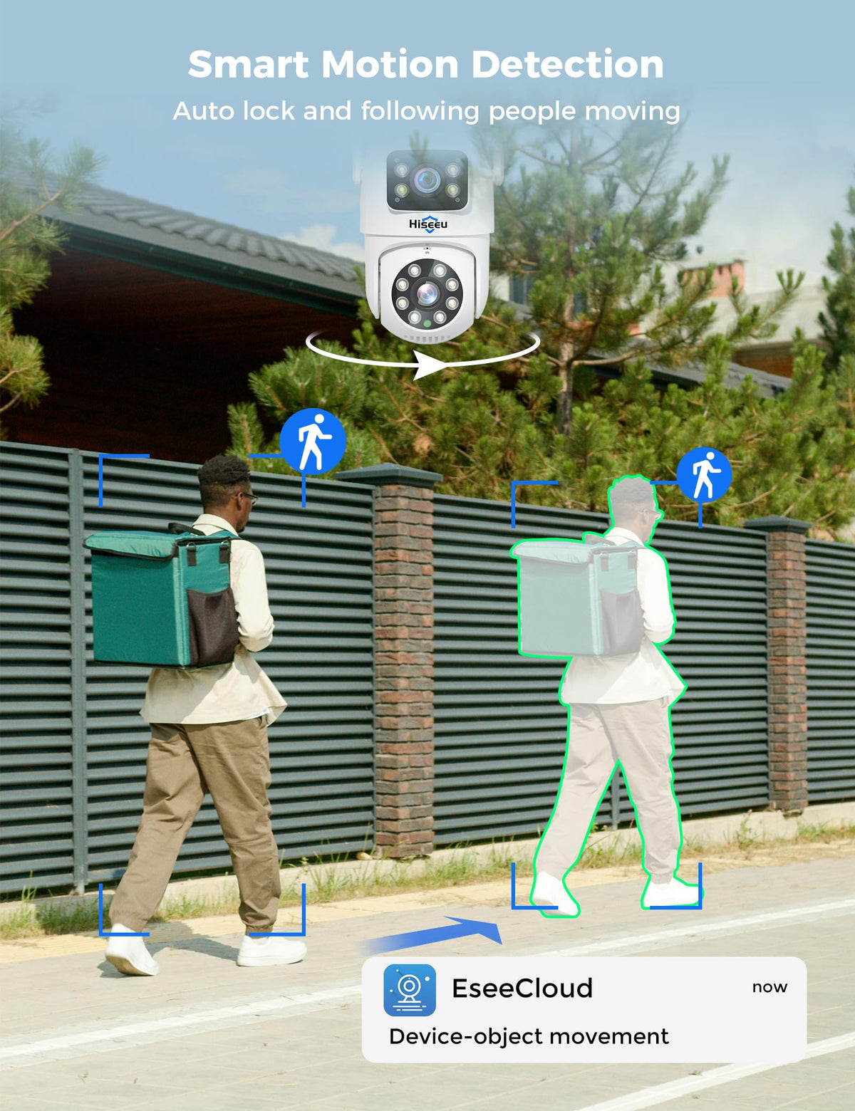 Hiseeu Wireless Security Cameras Outdoor, Outdoor Cameras for Home Security