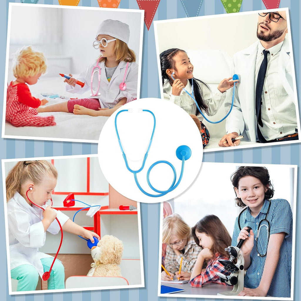 Leitee 100 Pieces Kid Stethoscope Toy Bulk Real Working Plastic Stethoscope