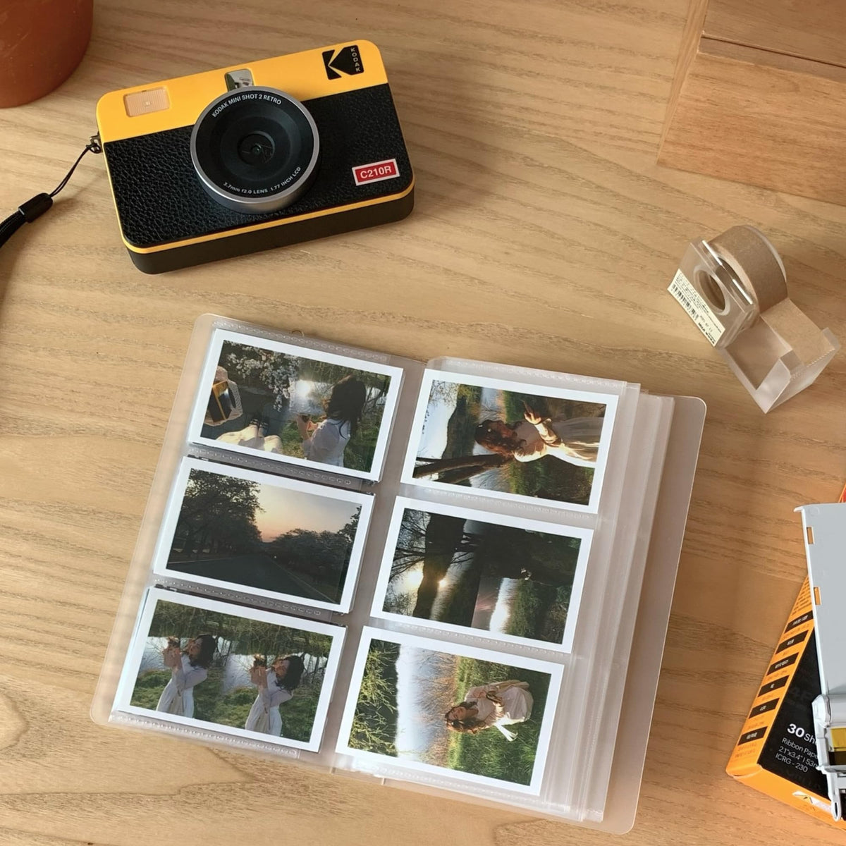 KODAK Mini Shot 2 Retro 2x3 Instant Camera, Photo Printer, 38 Sheet, White